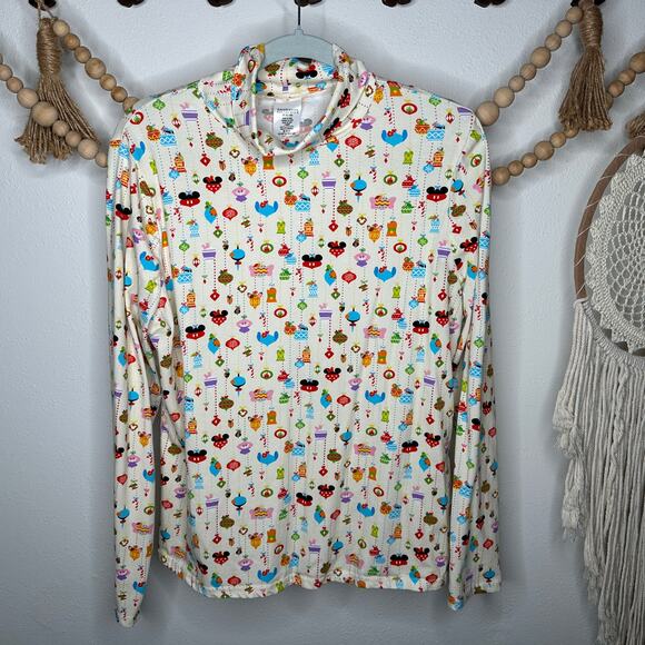 Disney Parks Mickey Mouse & Friends Mock Neck Long Sleeve Top - Picture 2 of 4